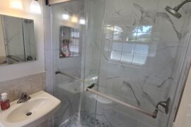 Small Shower & Flooring Remodel